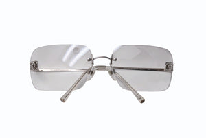 極美品 CHANEL シャネル リムレス サングラス 4017-D c.159/6I サイズ