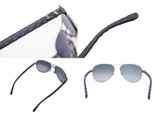 画像をギャラリービューアに読み込む, CHANEL シャネル サングラス マトラッセ ココマーク 4204-Q プラスチック スモークグラデーション ブラック シルバー サイズ58□14 美品 中古 4b003951