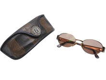 画像をギャラリービューアに読み込む, 極美品 FENDI フェンディ サングラス ロゴモチーフ ブラウンレンズ 度入り SL7166 イタリア製 メタル ブラウン ゴールド金具 中古 4b003952