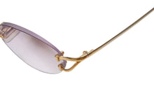 画像をギャラリービューアに読み込む, Cartier カルティエ リムレス メガネ 度入り 眼鏡 アイウェア メタル 283226 ゴールド 小物 ゴールド金具 美品 中古 4b003955