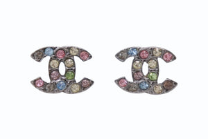 極美品 CHANEL シャネル ピアス ココマーク ラインストーン 両耳 06A