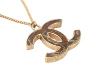 Load image into Gallery viewer, 極美品 CHANEL シャネル ネックレス 2way 両面ココマーク 05A刻印 14.3g GP ゴールド マーブルブラウン 中古 4b003978