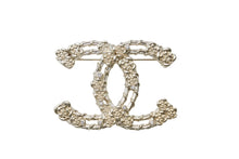 Load image into Gallery viewer, 極美品 CHANEL シャネル ブローチ ピンブローチ ココマーク A22A刻印 メタル ラインストーン ゴールド 30.9g 中古 4b003934