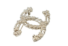Load image into Gallery viewer, 極美品 CHANEL シャネル ブローチ ピンブローチ ココマーク A22A刻印 メタル ラインストーン ゴールド 30.9g 中古 4b003934