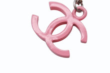 Load image into Gallery viewer, CHANEL シャネル ココマーク 04C刻印 重量約5.7 チェーンネックレス ピンク メタル GP シルバー 美品 中古 4b003979