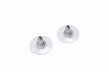 Load image into Gallery viewer, CHANEL シャネル ピアス 丸ボタン ココマーク 99A刻印 両耳 2.1g プラスチック メタル クリア ホワイト シルバー 美品 中古 4b003984