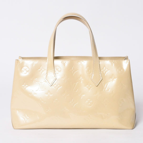 LOUIS VUITTON Wilshire PM Handbag M91336 Monogram Vernis Leather Gold Hardware Good Condition Used 4a000399