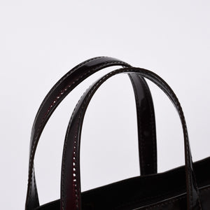 LOUIS VUITTON Wilshire PM Handbag M93641 Brown Amarant Enamel Monogram Vernis Good Condition Used 4a000670
