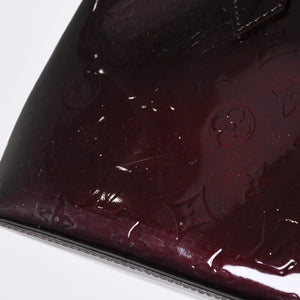 LOUIS VUITTON Wilshire PM Handbag M93641 Brown Amarant Enamel Monogram Vernis Good Condition Used 4a000670