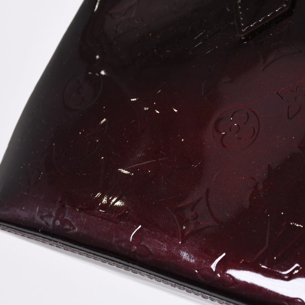 LOUIS VUITTON Wilshire PM Handbag M93641 Brown Amarant Enamel Monogram Vernis Good Condition Used 4a000670