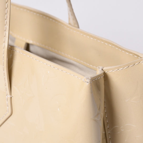 LOUIS VUITTON Wilshire PM Handbag M91336 Monogram Vernis Leather Gold Hardware Good Condition Used 4a000399