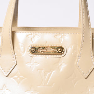 LOUIS VUITTON Wilshire PM Handbag M91336 Monogram Vernis Leather Gold Hardware Good Condition Used 4a000399