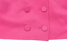 画像をギャラリービューアに読み込む, 極美品 AREA エリア Tuxedo ビジュートリム タキシードジャケット サイズ2 ラインストーン ピンク 中古 4b003990