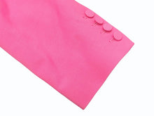 画像をギャラリービューアに読み込む, 極美品 AREA エリア Tuxedo ビジュートリム タキシードジャケット サイズ2 ラインストーン ピンク 中古 4b003990