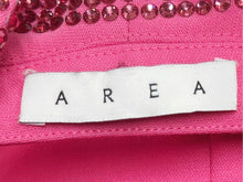 画像をギャラリービューアに読み込む, 極美品 AREA エリア Tuxedo ビジュートリム タキシードジャケット サイズ2 ラインストーン ピンク 中古 4b003990