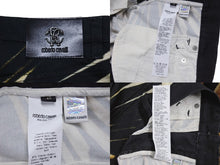 Load image into Gallery viewer, 新品未使用 Roberto Cavalli ロベルトカバリ デニムパンツ テーパード Ray of Gold print コットン エラステン ブラック サイズ42 中古 4b003995