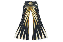 Load image into Gallery viewer, 新品未使用 Roberto Cavalli ロベルトカバリ デニムパンツ テーパード Ray of Gold print コットン エラステン ブラック サイズ42 中古 4b003995