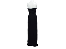 画像をギャラリービューアに読み込む, 極美品 Mugler ミュグレー structured strapless maxi dress ストラクチャードストラップレスマキシドレス ブラック シルバー 中古 4b004001