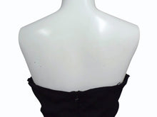 画像をギャラリービューアに読み込む, 極美品 Mugler ミュグレー structured strapless maxi dress ストラクチャードストラップレスマキシドレス ブラック シルバー 中古 4b004001