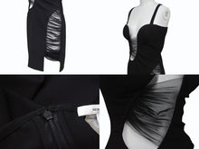 Load image into Gallery viewer, 極美品 NENSEI DOJAKA ネンシドジョカ タイトドレス レース NDAW23DR158 ポリエステル スパンデックスブラック サイズS 中古 4b004003