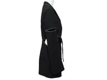 画像をギャラリービューアに読み込む, 極美品 MACH &amp; MACH マッハアンドマッハ テーラードジャケット イタリア製 ウール ラインストーン ブラック サイズ38 中古 4b004007