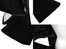 画像をギャラリービューアに読み込む, 極美品 MACH &amp; MACH マッハアンドマッハ テーラードジャケット イタリア製 ウール ラインストーン ブラック サイズ38 中古 4b004007