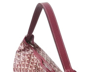Load image into Gallery viewer, 極美品 GOYARD ゴヤール フィッジ ハンドバッグ ワンショルダーバッグ PVC レザー バーガンディ シルバー金具 中古 4b004008