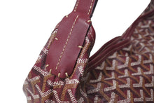 Load image into Gallery viewer, 極美品 GOYARD ゴヤール フィッジ ハンドバッグ ワンショルダーバッグ PVC レザー バーガンディ シルバー金具 中古 4b004008