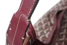 Load image into Gallery viewer, 極美品 GOYARD ゴヤール フィッジ ハンドバッグ ワンショルダーバッグ PVC レザー バーガンディ シルバー金具 中古 4b004008