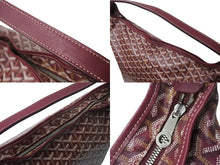 Load image into Gallery viewer, 極美品 GOYARD ゴヤール フィッジ ハンドバッグ ワンショルダーバッグ PVC レザー バーガンディ シルバー金具 中古 4b004008