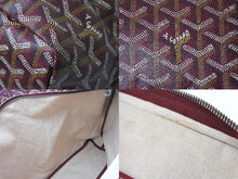 Load image into Gallery viewer, 極美品 GOYARD ゴヤール フィッジ ハンドバッグ ワンショルダーバッグ PVC レザー バーガンディ シルバー金具 中古 4b004008