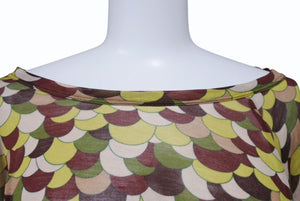 JeanPaul GAULTIER FEMME Fringe Deformed Cut and Sewn Wine Red Multicolor Size M Good Condition Used 4b004026