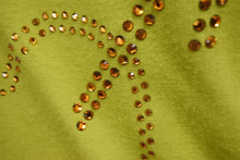 画像をギャラリービューアに読み込む, Christian Dior クリスチャンディオール ハート ロゴ ラインストーン ノースリーブ グリーン ガリアーノ レーヨン クリスタル 4H16155970 サイズ40 美品 中古 4b004063