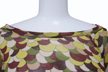 画像をギャラリービューアに読み込む, JeanPaul GAULTIER FEMME ジャンポールゴルチエファム フリンジ 変形カットソー ワインレッド マルチカラー サイズM 美品 中古 4b004026