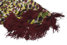 画像をギャラリービューアに読み込む, JeanPaul GAULTIER FEMME ジャンポールゴルチエファム フリンジ 変形カットソー ワインレッド マルチカラー サイズM 美品 中古 4b004026