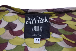 JeanPaul GAULTIER FEMME Fringe Deformed Cut and Sewn Wine Red Multicolor Size M Good Condition Used 4b004026