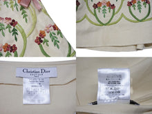 画像をギャラリービューアに読み込む, Christian Dior クリスチャンディオール スカート 花柄 2A12033120 サイズ8 ガリアーノ期 刺繍 ベージュ 中古 4b004027