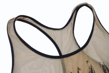 画像をギャラリービューアに読み込む, Christian Dior クリスチャンディオール ワンピース水着 スイムウェア ロゴプリント ベージュ ブラック ガリアーノ期 美品 中古 4b004028