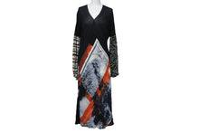 Load image into Gallery viewer, JeanPaul GAULTIER ジャンポールゴルチエ ワンピース マキシドレス 総柄 ブラック マルチカラー 美品 中古 4b004029