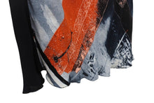 Load image into Gallery viewer, JeanPaul GAULTIER ジャンポールゴルチエ ワンピース マキシドレス 総柄 ブラック マルチカラー 美品 中古 4b004029