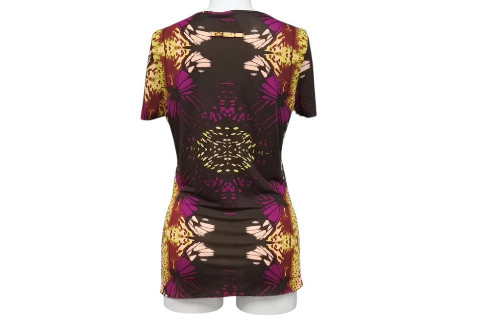 Very good condition Jean Paul GAULTIER FEMME Jean Paul GAULTIER FEMME Short sleeve T-shirt Size 42 Brown Flower motif All over pattern Used 4b004031