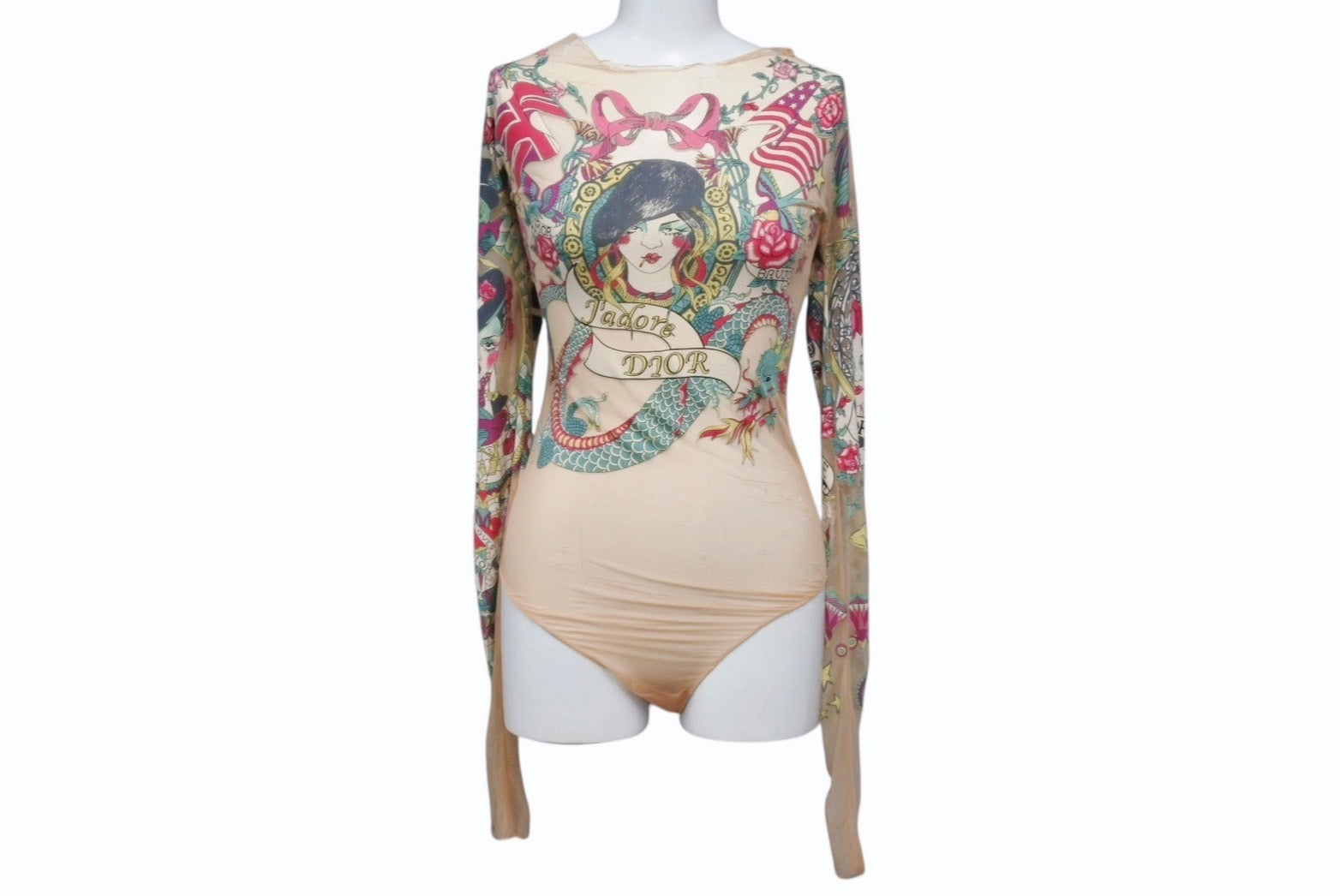 ChristianDiorディオール　ボーダーボディスーツブラトップキャミソール ChristianDiorディオール ボーダーボディスーツブラトップキャミソール