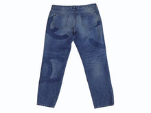 Load image into Gallery viewer, 新品未使用 CHANEL シャネル ココマーク ジップ テーパード デニムパンツ ロゴ ブルー コットン ボトムス P55911V42309 サイズ48 中古 4b004036