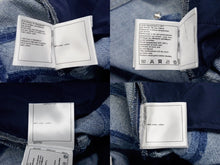 Load image into Gallery viewer, 新品未使用 CHANEL シャネル ココマーク ジップ テーパード デニムパンツ ロゴ ブルー コットン ボトムス P55911V42309 サイズ48 中古 4b004036