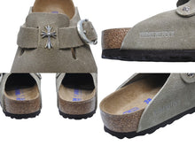 画像をギャラリービューアに読み込む, 新品未使用 CHROME HEARTS クロムハーツ × BIRKENSTOCK ビルケンシュトック BOSTON BS ミュール サンダル サイズ38 CHクロス 中古 4b004041