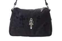 画像をギャラリービューアに読み込む, 新品未使用 CHROME HEARTS クロムハーツ チキンナゲット スモール ワンショルダーバッグ ダガー CHクロス シルバー925 総柄 中古 4b004045