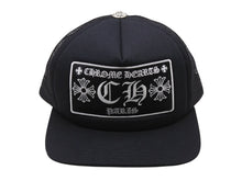 画像をギャラリービューアに読み込む, 新品未使用 CHROME HEARTS クロムハーツ トラッカーキャップ ONE SIZE CHプラス クロスボールボタン メッシュ パリ限定 ブラック 中古 4b004046