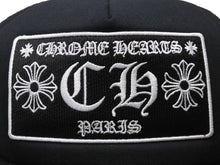 画像をギャラリービューアに読み込む, 新品未使用 CHROME HEARTS クロムハーツ トラッカーキャップ ONE SIZE CHプラス クロスボールボタン メッシュ パリ限定 ブラック 中古 4b004046