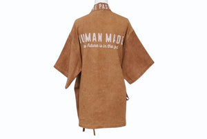 Very Good Condition HUMAN MADE Human Made 24SS HM Samue Happy Brown Persimmon Shibu Dyed Japanese Clothes HM27SH030 Logo Size M Used 4b004049