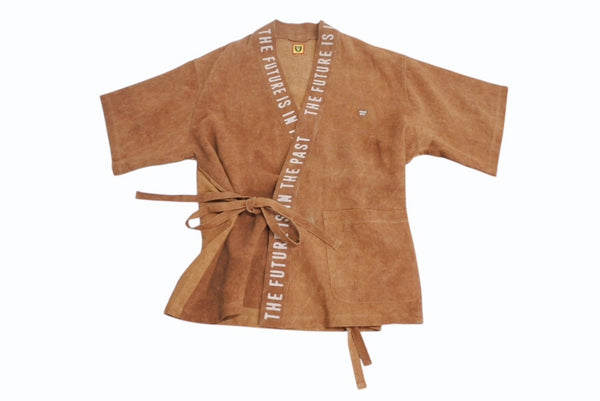Very Good Condition HUMAN MADE Human Made 24SS HM Samue Happy Brown Persimmon Shibu Dyed Japanese Clothes HM27SH030 Logo Size M Used 4b004049